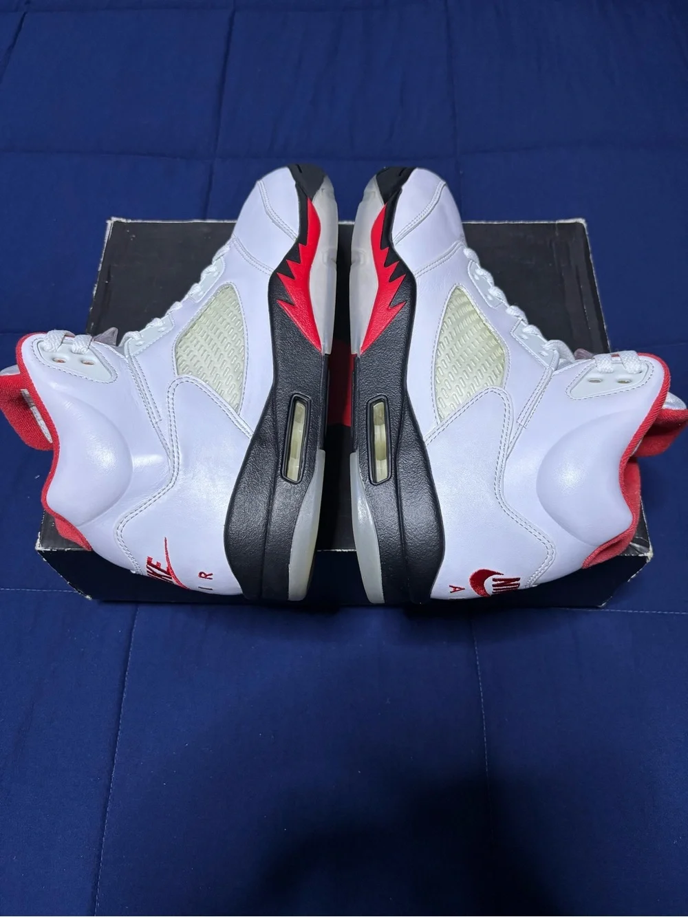 Jordan 5 Retro White Fire Red 2020 Size 10.5